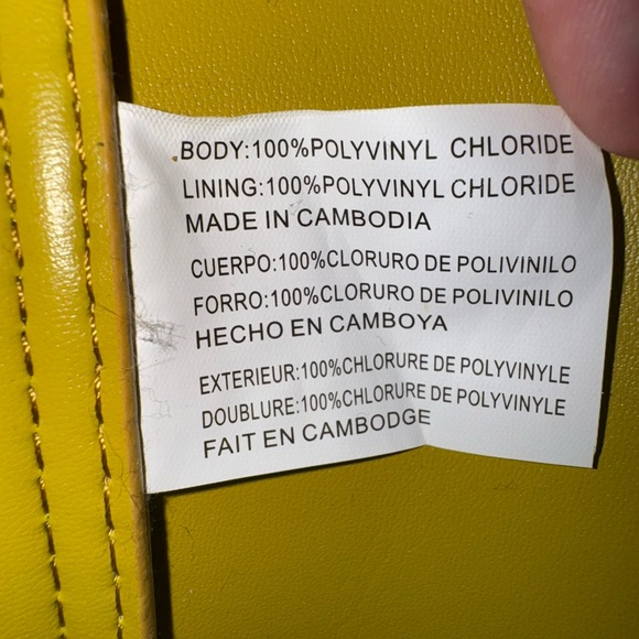 Steve Madden Mustard Tote with Floral Accent - Picture 4 of 9